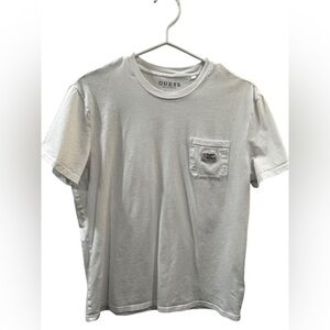 GUESS Men’s White Short Sleeve Pocket Tee